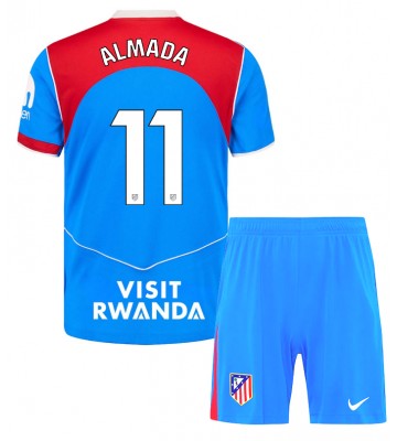 Atletico Madrid Thiago Almada #11 Tredje Kläder Barn 2025-26 Kortärmad (+ Korta byxor)